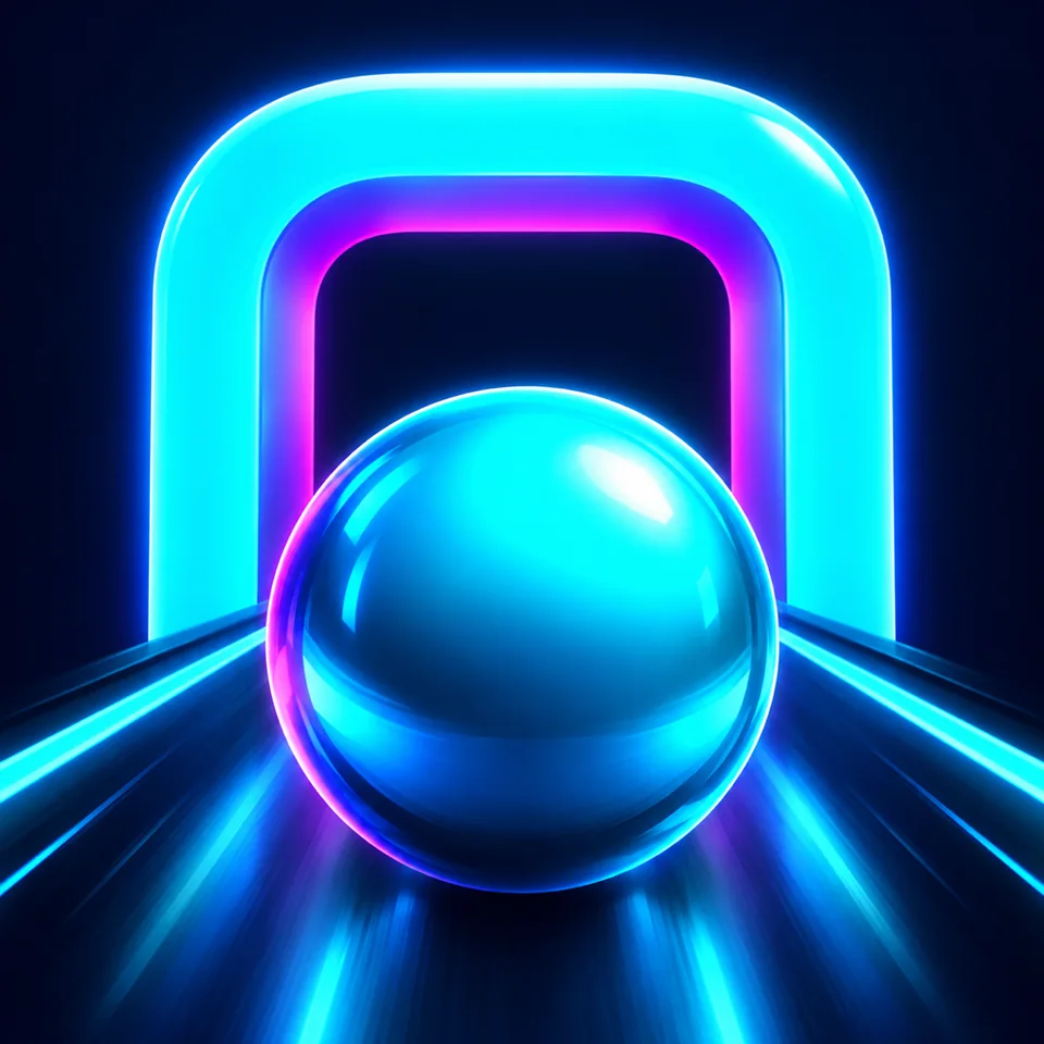 A neon sphere in the Color Sprint prototype icon.